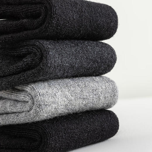 恒源祥 HYX1027 4双装混纺毛圈男袜 单位：盒 商品图4