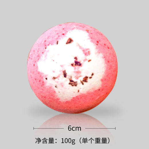 跨境精油浴盐球滋润肌肤玫瑰香型泡泡浴牛奶香泡澡球 沐浴球批发 商品图3