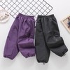 女童加绒裤子秋冬款可束脚直筒裤儿童冲锋裤阔腿裤女大童冬季加厚 商品缩略图1