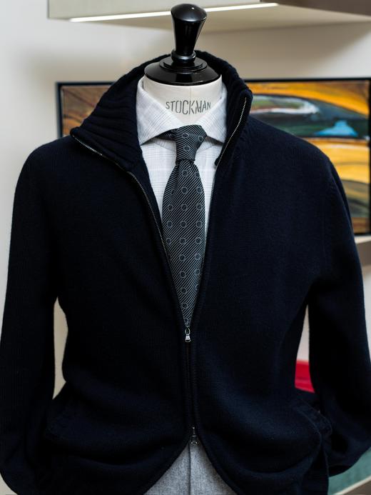 Dalmo 藏蓝羊绒夹克 商品图1