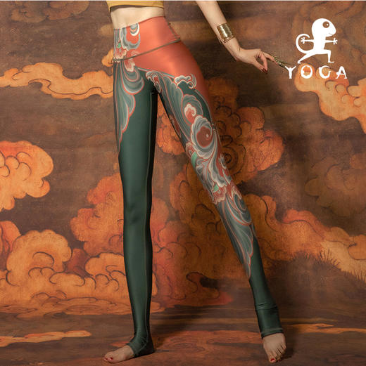 壁虎瑜伽【飞天】限量款印花瑜伽12分裤 【可定制】（标准码） 商品图0