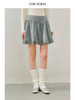 ForPoem 25/FW 原创设计羊毛天丝混纺短款简约百搭花苞半身裙 商品缩略图0