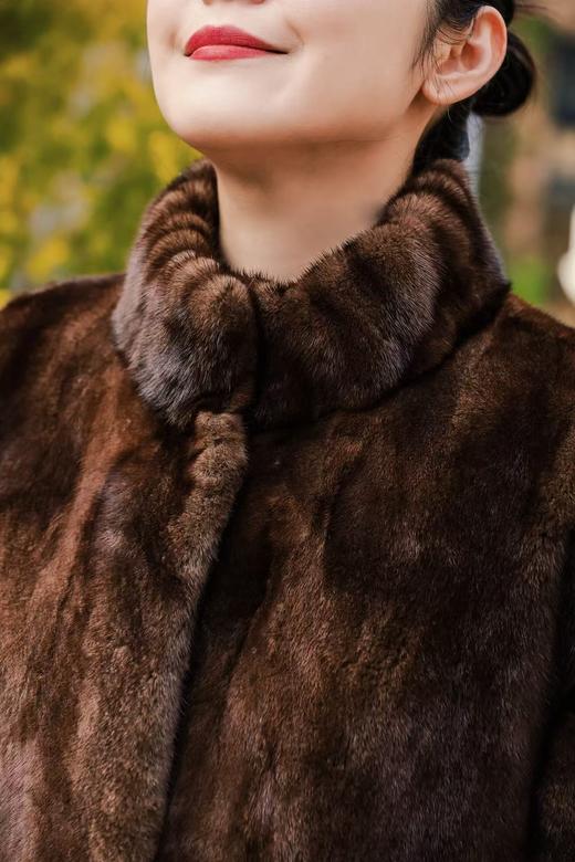 MAISON COVET  立领水貂皮草外套 商品图4