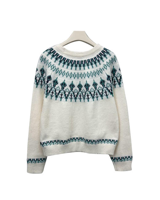 女款钩花针织毛衣zh014 商品图1