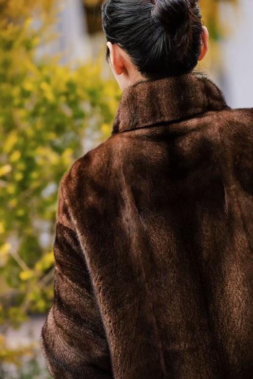 MAISON COVET  立领水貂皮草外套 商品图1