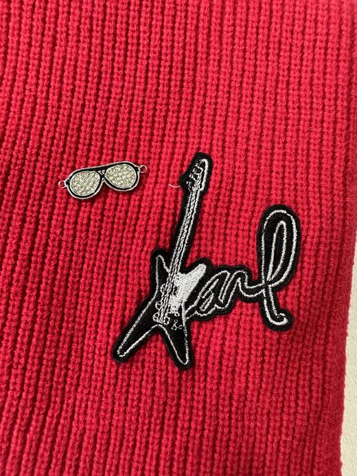 贝壳三 男女同款潮流金属装饰刺绣围巾护颈舒适围脖C120306 商品图4