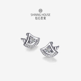 【甑选钻饰】【钜惠价】钻石世家  18K金钻石耳饰  幻趣时光耳饰 多种佩戴方式耳饰（该产品为特价产品，不与店内任何优惠活动叠加，且不参与线下门店换款服务）预计3个工作日发货