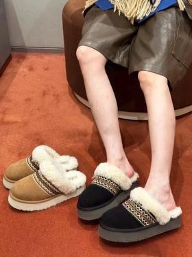 费尔岛风奢暖云朵绒包跟/半包棉鞋