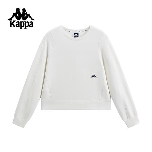 Kappa 运动卫衣女士2025新款休闲风长袖套头衫简约上衣K0G22WT40 商品图0