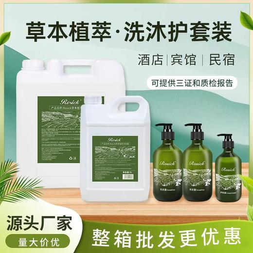 酒店大瓶洗发水沐浴露500ml香氛洗头膏客房酒店民宿洗漱套装批发 商品图0