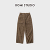 ROMI STUDIO"简练有型"细纹灯芯绒拼缝扣襻阔版直筒裤 RWCAX06154 商品缩略图2
