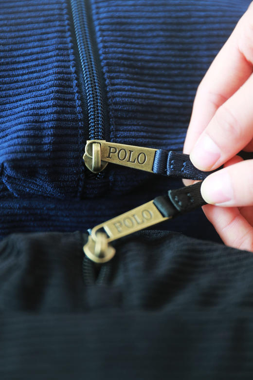 灯芯绒双肩包，小标刺绣工艺。大容量可手提复古拉链背包C120368 商品图12