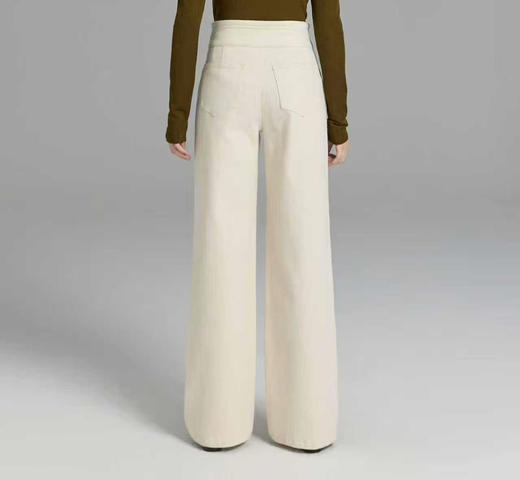 【通勤必备】噢蜜ooomeooo拉毛通勤窄版直筒牛仔裤 商品图10