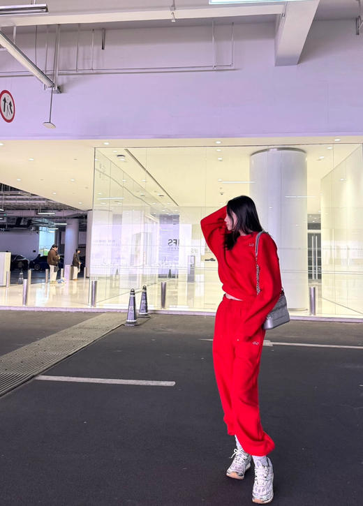 123-4 新年红 alo 加绒卫衣套装 需要混码备注 商品图2