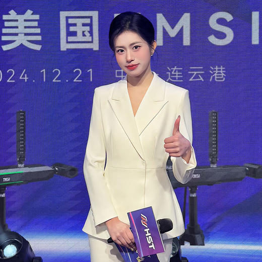 法小曼*子珍专款/白色主持人气质西装套装高级显高CP15106 商品图4