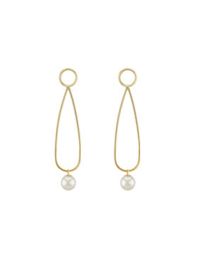 【挚友限定】素川耳扣款-18K金Akoya珍珠耳夹 