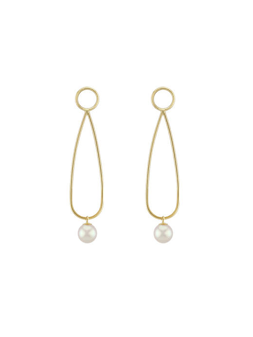 【挚友限定】素川耳扣款-18K金Akoya珍珠耳夹  商品图0