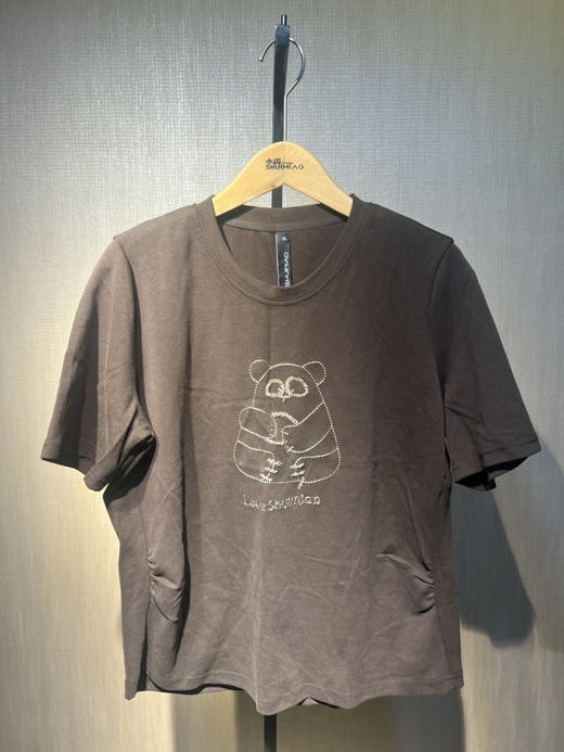 水淼爆款新款百搭卡通休闲短袖针织衫1249 商品图7