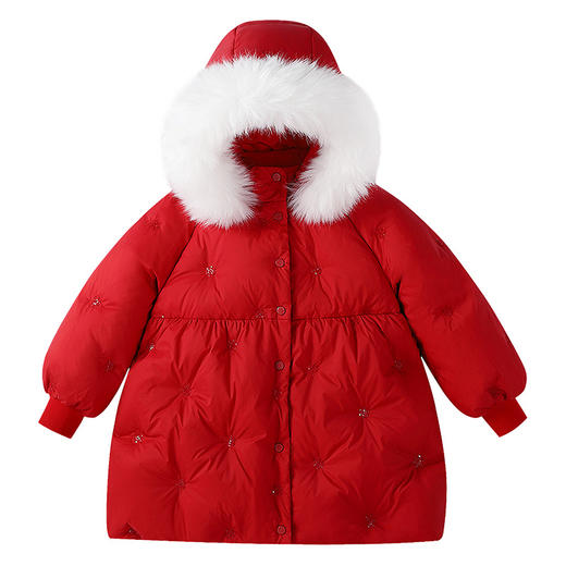 【实体店同款】女童长款羽绒服冬季新款安奈儿童装XG545056 商品图7