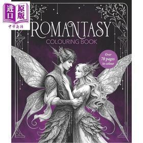 预售 【中商原版】浪漫奇幻涂色书 英文原版 Romantasy Colouring Book Farshore 墨与星光 西幻传说 骑士 公主