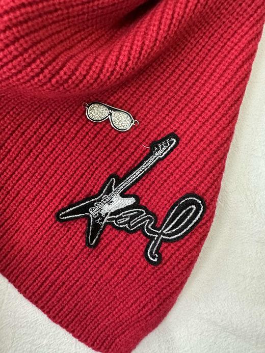 贝壳三 男女同款潮流金属装饰刺绣围巾护颈舒适围脖C120306 商品图7