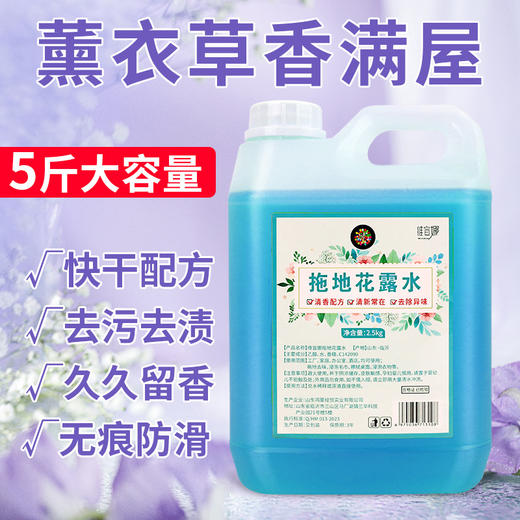 维宣娜拖地清洁液花露水大桶花露水家用酒店清洁神器祛味去污增亮 商品图1