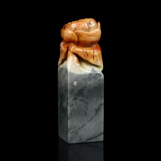 孤品017475昌化荷钮巧色姓名章藏书章方章-2.6*2.6*8.9cm 商品图2