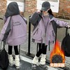女童秋冬款连帽冲锋衣加厚夹棉保暖外套2025新款三合一洋气户外服 商品缩略图3