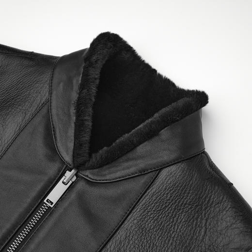 ROMI STUDIO西班牙进口美利奴皮毛一体小立领皮草外套 RWCAWT5197 商品图5