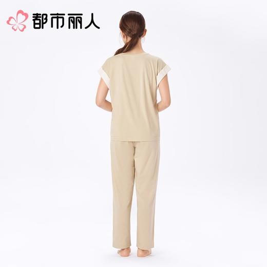 都市丽人女士睡衣水光棉家居服短袖长裤莫代尔套装LHC2D4 商品图2