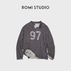 ROMI STUDIO“随性两穿”竹节棉织染撞色小v领套头卫衣 RWCASY6442 商品缩略图1