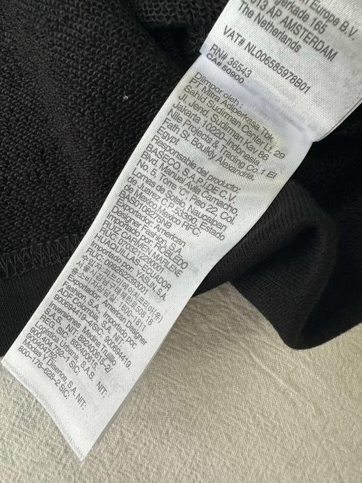 贝壳三 字母印花logo毛圈翻领卫衣辣妹短款宽松长袖上衣C120315 商品图13