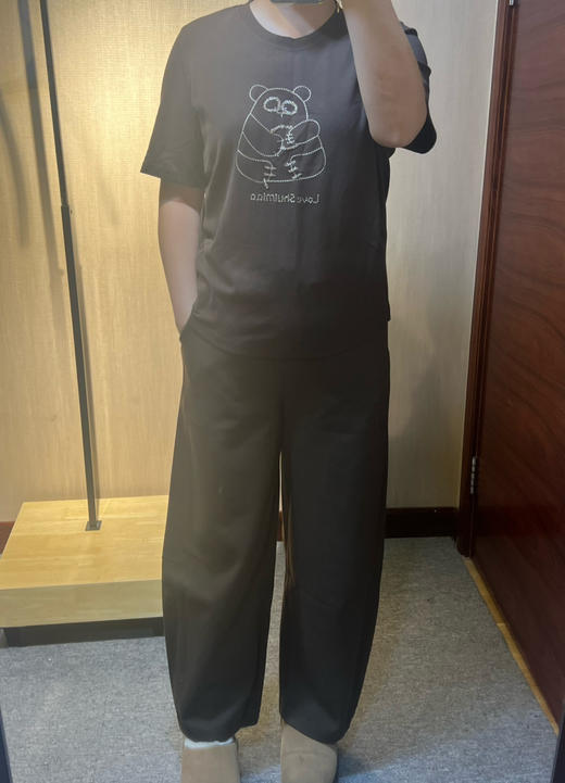 水淼爆款新款百搭卡通休闲短袖针织衫1249 商品图1