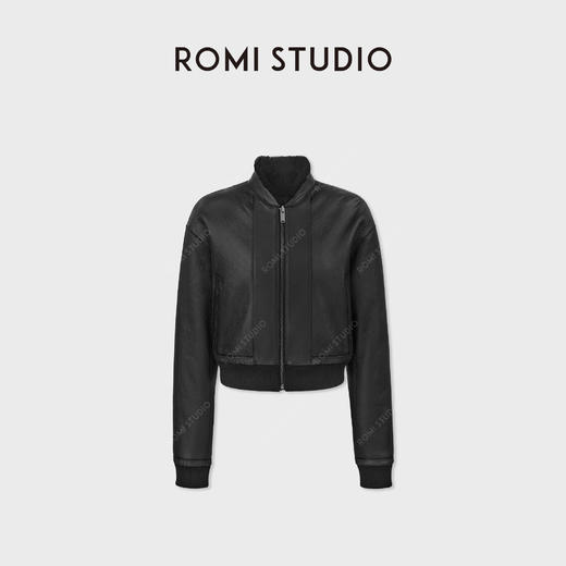 ROMI STUDIO西班牙进口美利奴皮毛一体小立领皮草外套 RWCAWT5197 商品图1