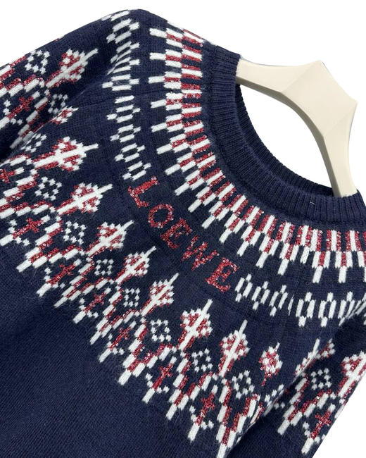 女款钩花针织毛衣la014 商品图2