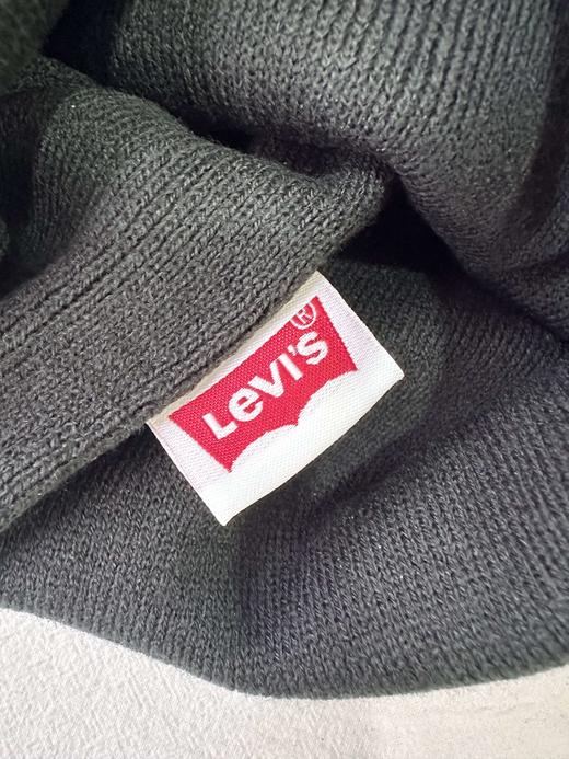 贝壳三 秋冬保暖护耳刺绣字母针织帽翻边情侣款毛线帽C120303 商品图8