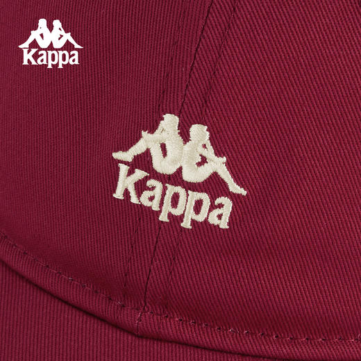 Kappa 2025新款黑色棒球帽男女遮阳鸭舌帽显脸小运动帽K0GW8MB20 商品图3