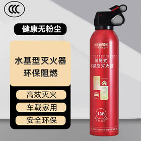 【货号04719】车载家用水基灭火器 水雾泡沫车用灭火器消防高效阻燃