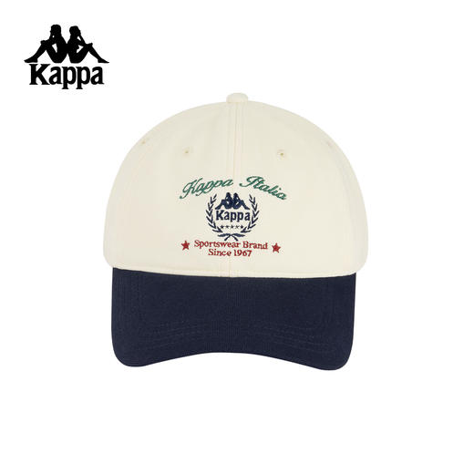 Kappa 2025新款撞色棒球帽男女鸭舌帽显脸小休闲遮阳帽K0GW8MB08 商品图1