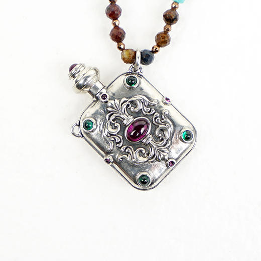 APT702 925银 拜占庭香盒项链 商品图1