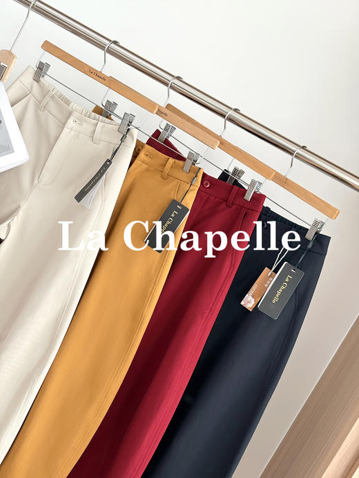 会员福利【显瘦弯刀裤】拉夏贝尔/La Chapelle莱赛尔+棉舒适有型兼具~遮胯显瘦时髦阔腿裤 商品图8