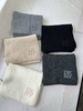 贝壳三 徽标字母纯色针织围巾简约百搭保暖防风围脖C120305 商品缩略图1