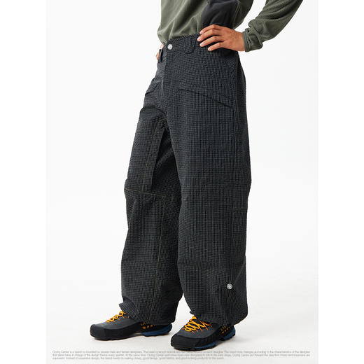 CryingCenter 泡泡微皱格纹弯刀伞兵裤 男女同款 哭喊中心 商品图2