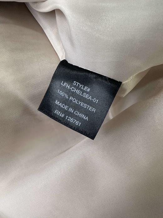 贝壳三 气质翻领仿兔毛双排扣大衣中长款系带毛呢外套C120319 商品图7