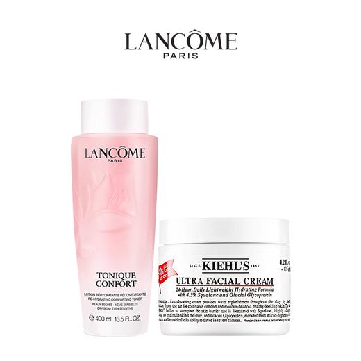 【补水保湿CP】Lancome 兰蔻新版粉水400ml+Kiehl's 科颜氏高保湿面霜125ml 香港直邮C 商品图0