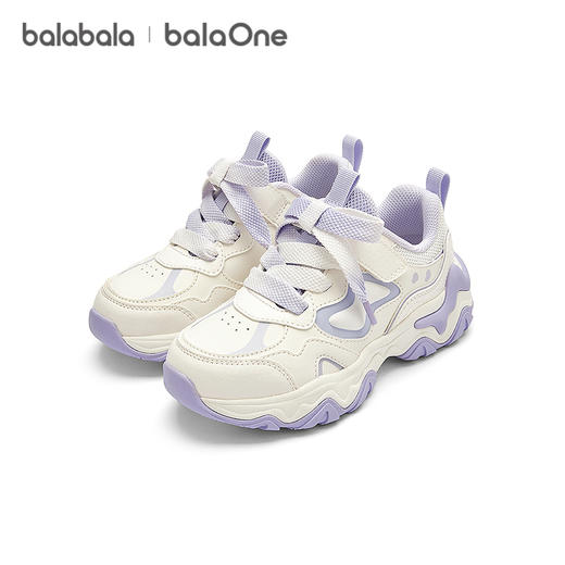 巴拉巴拉童鞋儿童老爹鞋女童运动鞋2025春秋鞋甜美透气潮舒适鞋子 商品图4