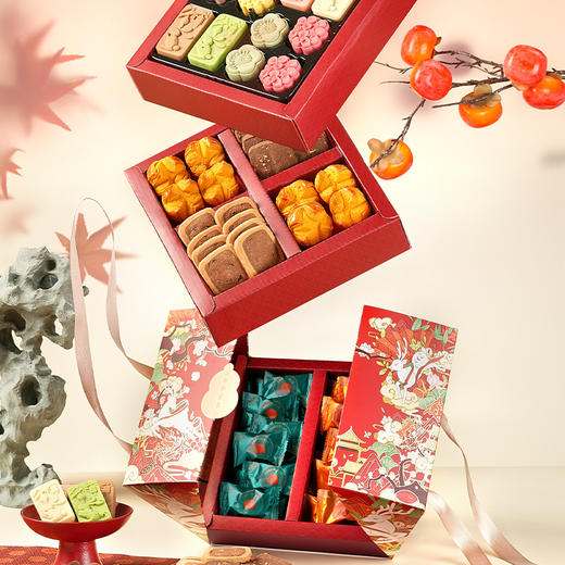 【云间福禄年礼】悠享时2025春节年货礼盒装中式糕点过年走亲戚送礼品新年高端点心团购788g 商品图3