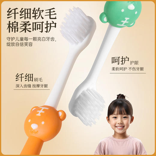 儿童一次性牙刷带牙膏卡通软毛五星级酒店专用一次性儿童拖鞋加厚 商品图3