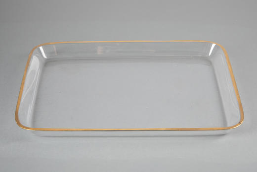 独角鹿西洋古董19世纪末20世纪初法国著名水晶工坊圣路易出品24K描金修饰Congress花纹款精雕水晶酒具套件 商品图8