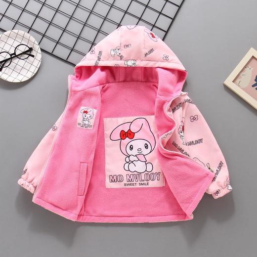 女童加绒加厚外套春秋装双面穿风衣洋气2025新款儿童装秋季加厚衣 商品图3